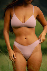 Triangle Bra Dipped Thong Set
